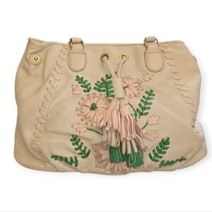 Isabella Fiore Embroidered Leather Bag